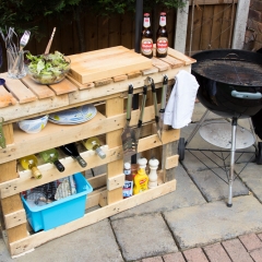 Pallet grill station sale